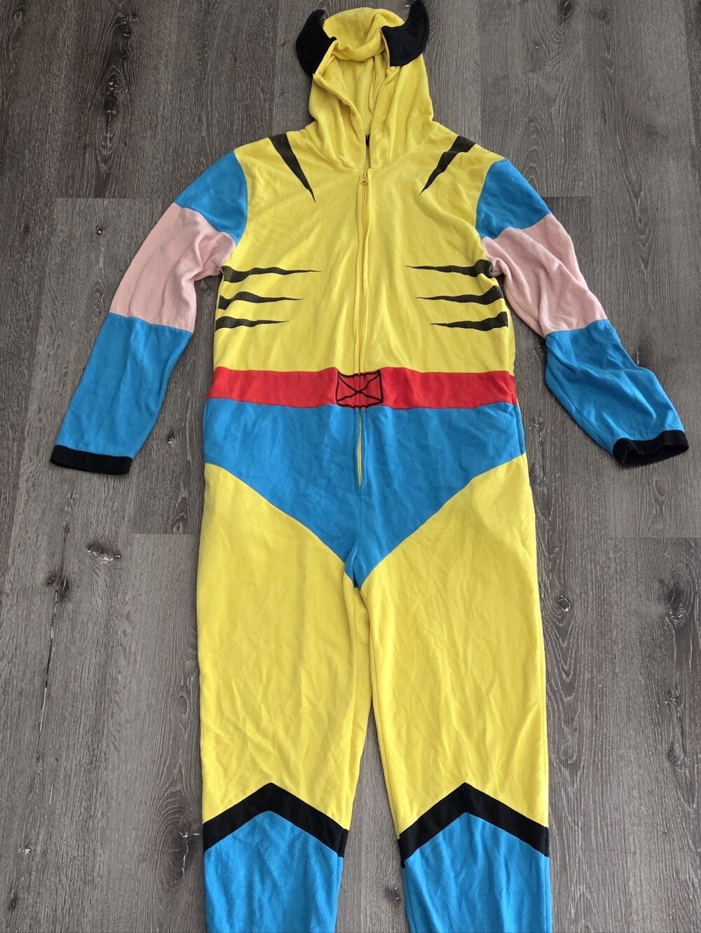 Wolverine Retro Costume Union Suit Pajamas Large